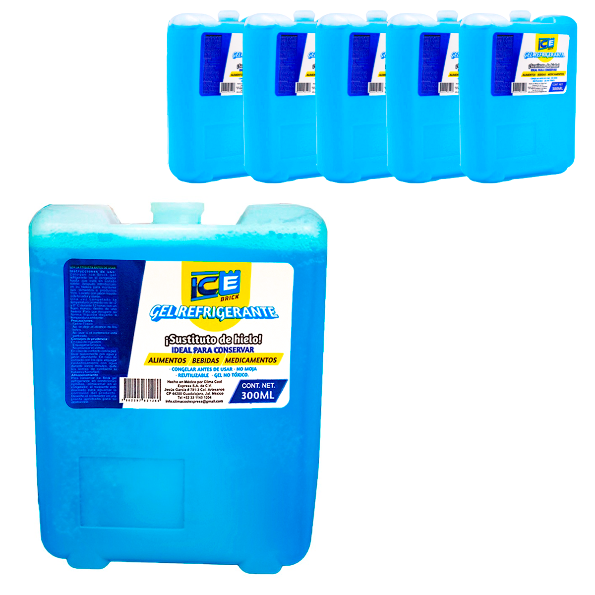 Ice Brick de 300 ml. 6 pack